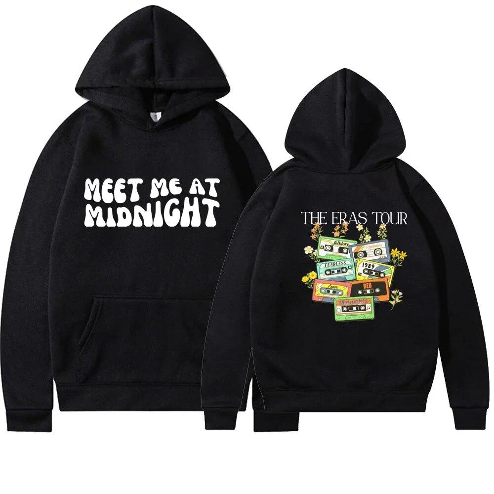 Новая толстовка с капюшоном Taylor Music Eras Tour, толстовка унисекс с капюшоном, пуловер в стиле «Полуночи в стиле антигероя», одежда y2k 2XL