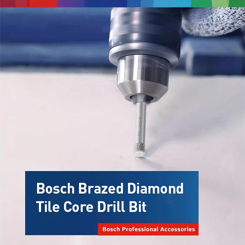 Bosch Professional Series Brazed Diamond Tile Dry Drill Bit with Cooling Wax Ceramic drill bits