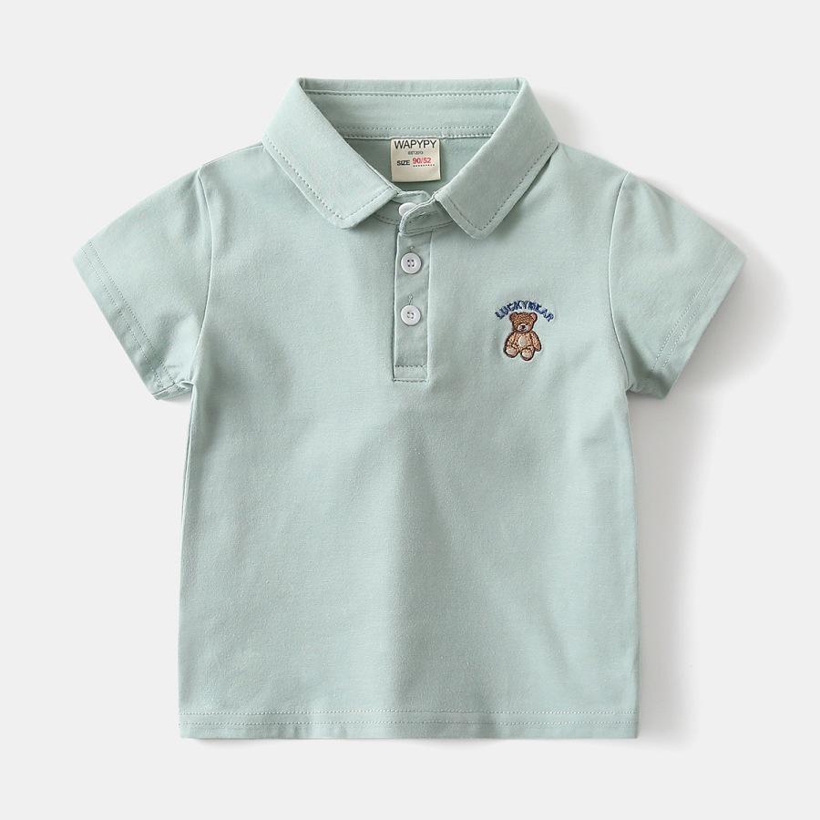 Boys' 2026 Summer Short-Sleeve Polo - Stylish Baby & Toddler Collared T-Shirt