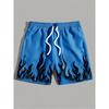 Ink Wash 3D Gradient Print Men's Shorts Summer Hawaiian Beach Casual Loose Sports Quick-Drying Swim Trunks