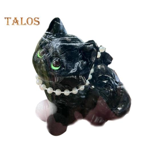 

3D игрушка для снятия стресса с кота, черная белая игрушка для снятия стресса с котенка, мягкая игрушка для снятия стресса с котенка, ... чёрный