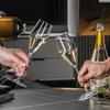 Genas European Crystal Champagne Flutes