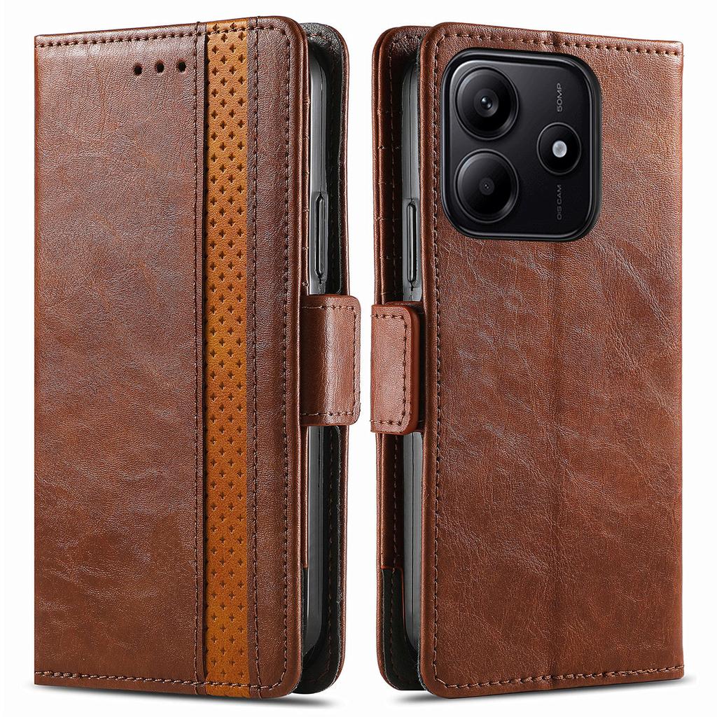 CASENEO For Xiaomi Redmi Note 14 5G Phone Cases PU Leather Cover Stand with RFID Blocking Wallet
