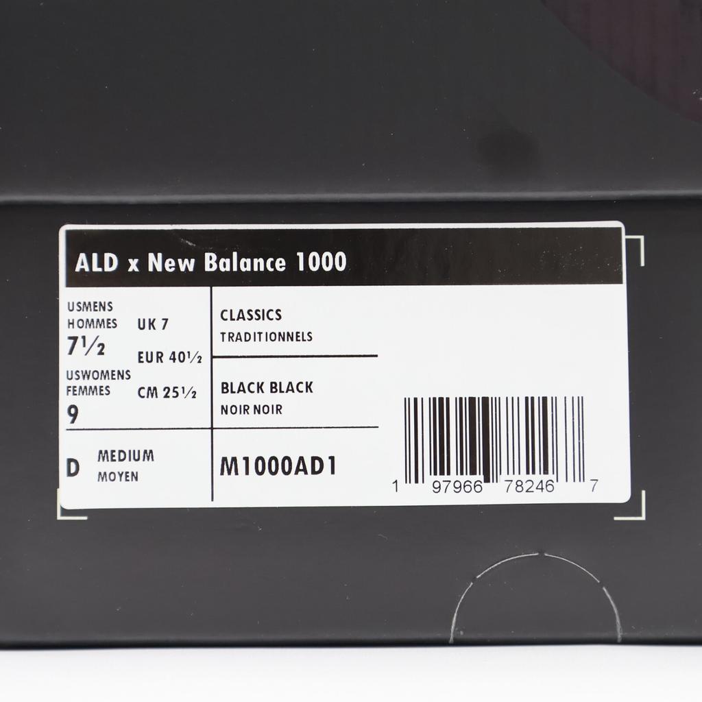 M1000AD1 Aime Leon Dore New Balance 1000 Black (Men's)