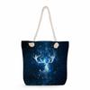 Starry Sky Print Thick Rope Single-shoulder Beach Bag 7229 CLE