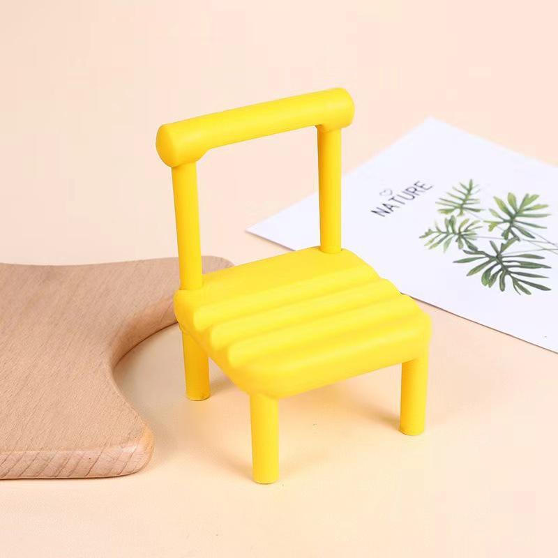 Creative Mini Cartoon Chair Phone Stand for Desktop