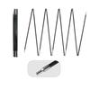 2Pcs Black Camping Tent Poles Fiberglass Tent Pole Replacement Kit  Awning Setup