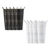 4Pcs French Floral Bucket Storage Plant Planter for Balcony Deck Front Porch