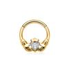 ASTM F136 Titanium with CZ Hinged Nose Ring 16G Septum Clicker Piercing Septum Daith Helix Tragus Earrings New Body Jewelry