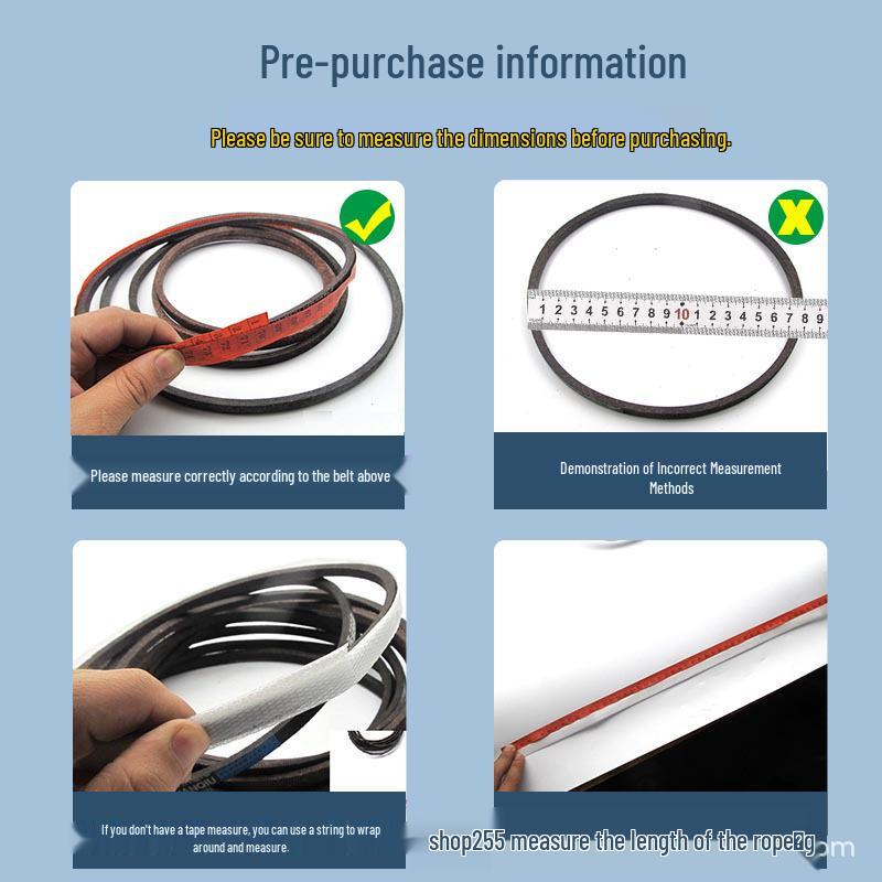 High-Quality Wear-Resistant O-Type V-Belt for Semi/Fully Automatic Washing Machine Motors