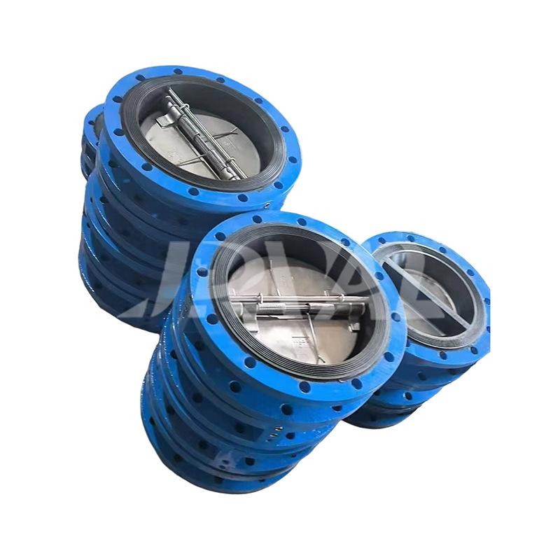 American Standard DH47X-16Q Ductile Iron Double Disc Flange Soft Seal Butterfly Check Valve
