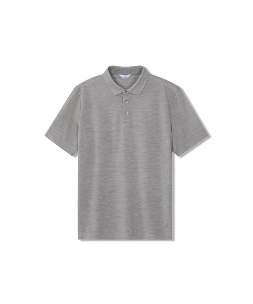 NOTIG Cool Touch Wool Blend Short Sleeve Polo Shirt Green_Oks1T1Ts103E1