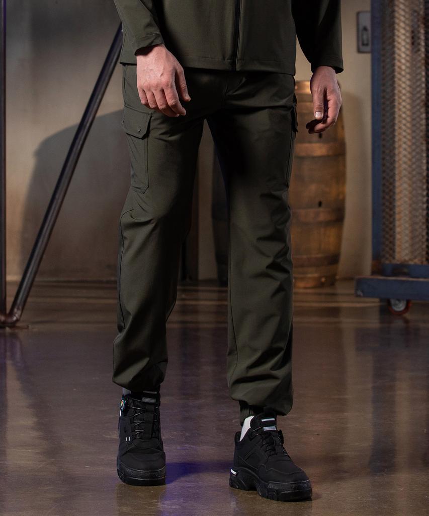 HUMMER H2 Woven Tech Elastic Waist Jogger Pants Khaki