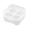 Portable Egg Storage Box Tray 3/4/8 Grid Transparent Shockproof Egg Container Waterproof Egg Tray Kitchen Organizer For Outdoor