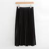 Elegant A Line Pleated Skirt Spring Summer Long Skirt Women Casual High Waisted Maxi Skirts EMA