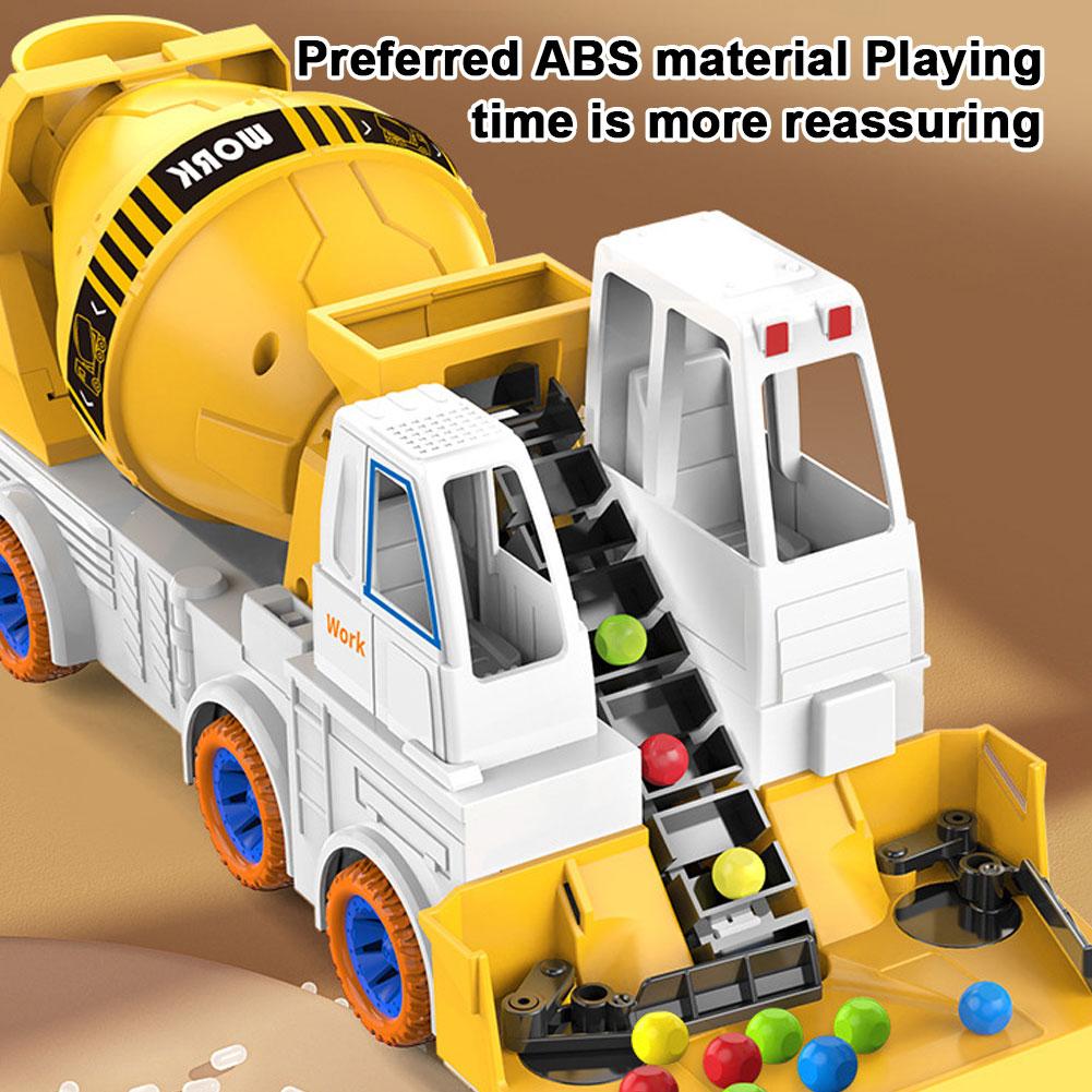 Simulation Inertial Engineering Truck Cement Mixing Discharge Acousto-optic Concrete Set Toy Car Toys for Kids Engineering Truck