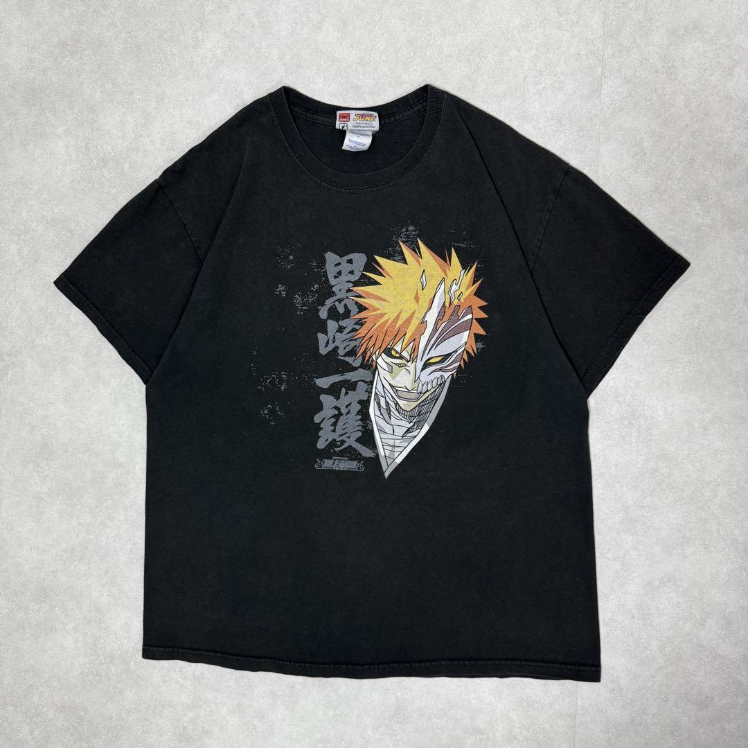 

[USED] Vintage 00s Bleach Ichigo Kurosaki Hollow Short Sleeve Shirt, Black, Anime/Manga, Part 3