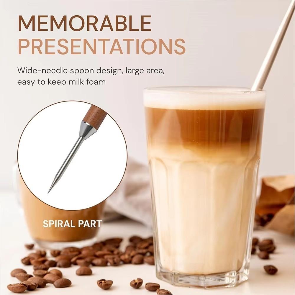 Wooden Handle Coffee Latte Art Pen Latte Pull Flower Needle Coffee Pull Modeling Tool Barista Tool Multifunctional