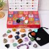 Crystal Calendar Advent 2025 24 Days Christmas Jewelry Kids Crystal Countdown Calendar For Meditation Spirituality Seekers