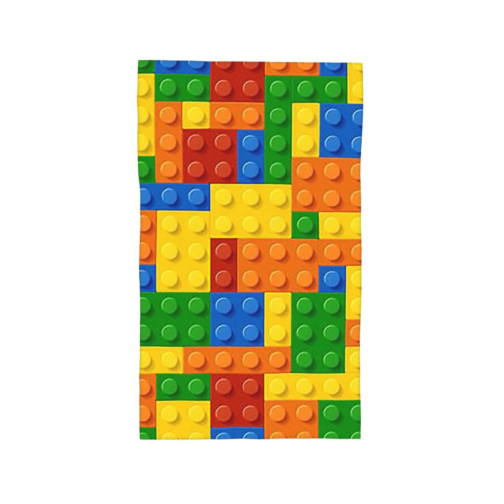 Building Blocks Construction Brick Soft Face Towel Quick Dry Pool Bath Cotton Towels Absorbent