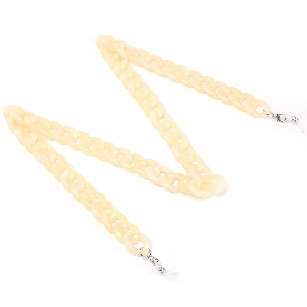 AntiLost MouthMuffle Chain Lanyard Sunglasses Eyeglasses Reading Glasses Holder Chain(Beige )