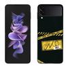 Cnco Boys Pop Phone Case For Samsung Z Flip 7 6 5G Galaxy Z Flip 5 4 3 Black Hard Cell Cover Luxury PC Shell Coque