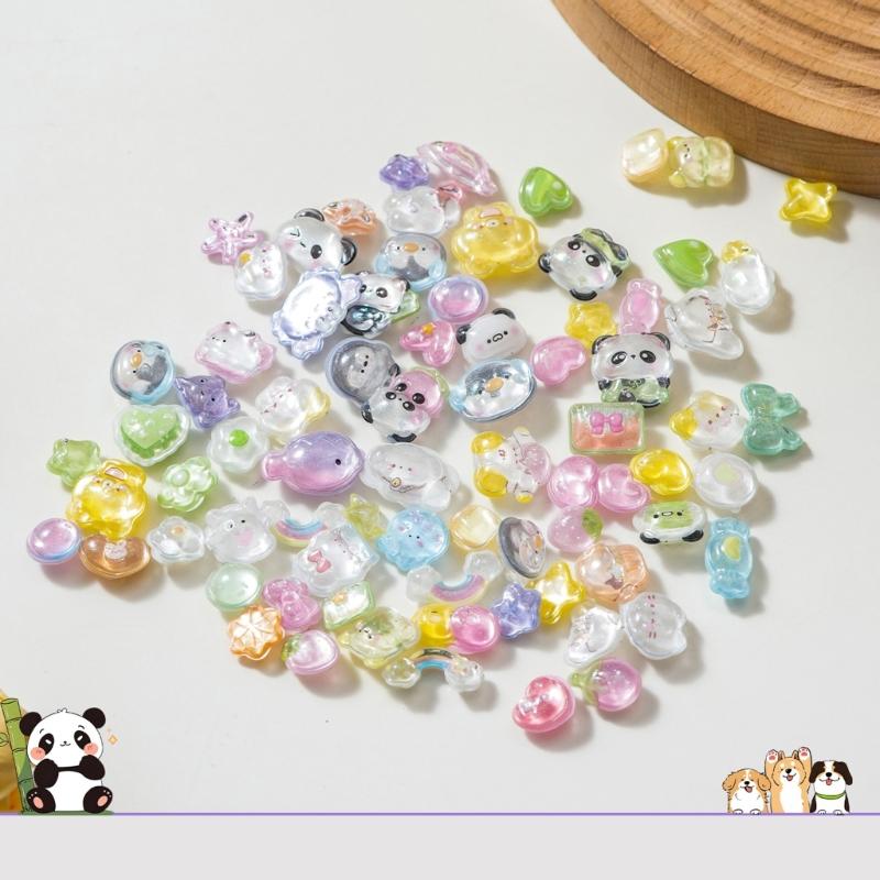 Cartoon Embossed Animal Sticker Waterproof PVC Resin Sticker for Notebook Phone Cover Card Making Kids Room Wall Art