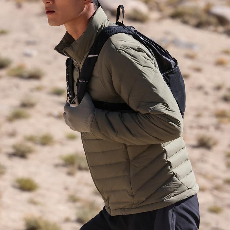 Asics Lightweight Windproof Warm Down Jacket With Stand Collar Men Jackets 2031F372-300