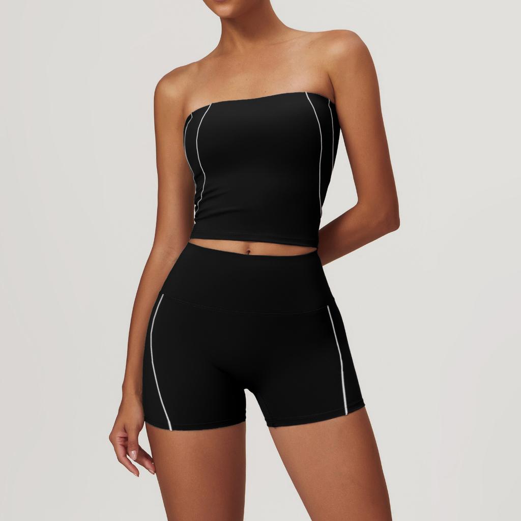 Mikeyoga 2-teiliges Yoga-Set für Damen, Kleidung, Workout-Set, Sportbekleidung, Fitnessstudio, Push-Up-Fitness-BH, hohe Taille, Leggings, Sportanzüge