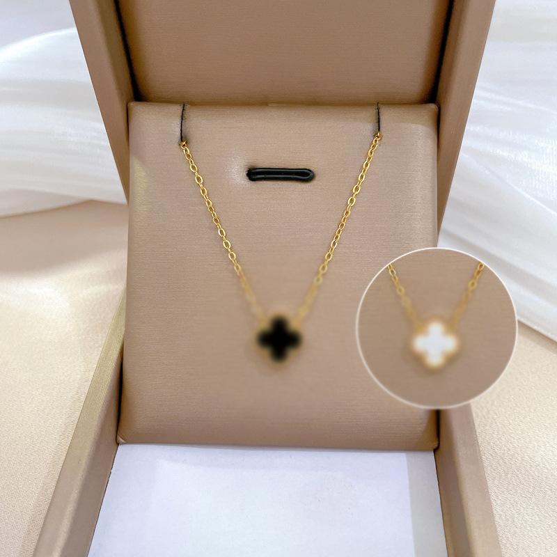 Geometric Planet Personality Minimalist Wind Furnace Real Gold Necklace Female Collarbone Chain
