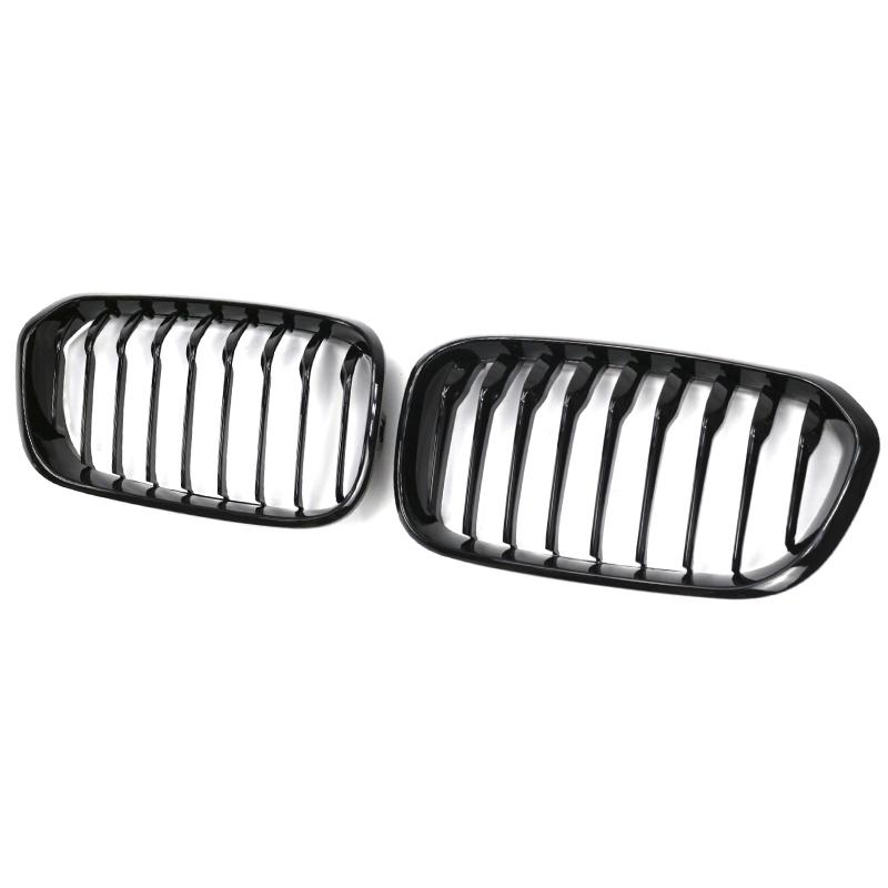 Front Bumper Racing Radiator Mesh Grill For BMW 1 Series F20 F21 Facelift 2015-2019 Year Gloss Matte Black M Color Carbon Print OUVKF1