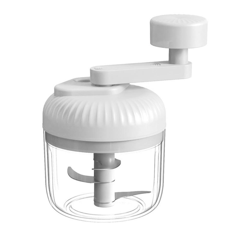 

250ml Vegetable Chopper Multifunctional Food Pressing Machine Portable Garlic Masher Onion Tools Manual White