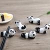 Cute Panda Ceramic Rack Chopsticks Stand Rest Knife Fork Holder Chinese Style Cutlery Chopstick Rest Kitchen Tools For Home Use