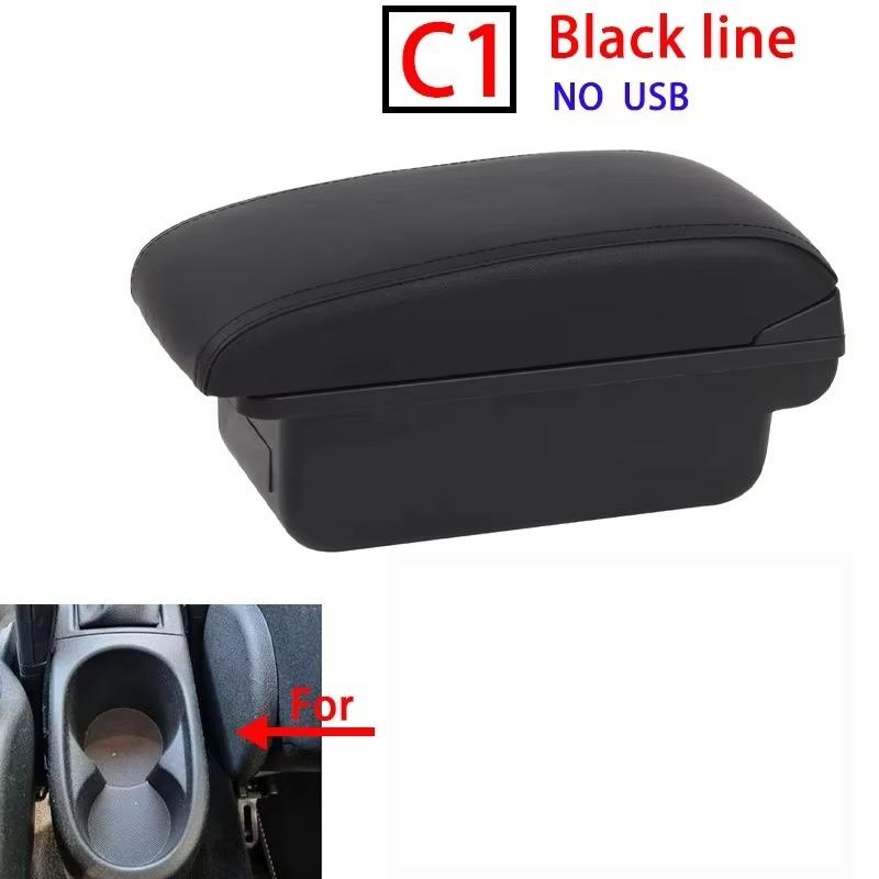 Pour Opel Corsa E Boîte Accoudoir Pour Corsa E Boîte de Rangement Intérieure Accoudoir en Cuir PU avec USB Accessoires de Voiture 2014 2015 2016-2019