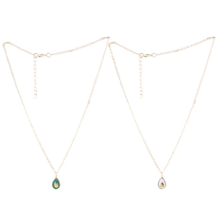 Multipurpose Avocado Necklace Portable Alloy Colorful Choker Pendant Supplies for Most Trendy Women Ladies Daily Use