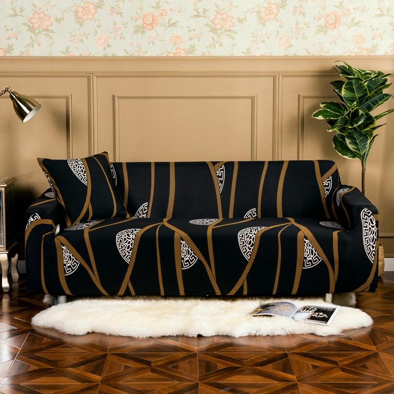 Elastic Sofa Cover Spandex Slipcovers Sofa Cover for Living Room Universal All-inclusive Sectional Couch Cover 1/2/3/4 seater