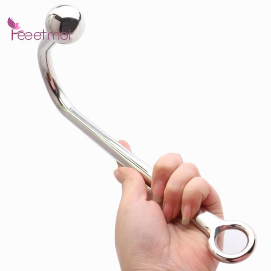Prostata-Anal-Kugelhaken, Flirt-Analhaken aus Edelstahl mit Hygienefunktion