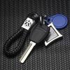 Luxury Leather Car Logo Keychain New Metal/Leather Car Styling Keychain For VW Jetta Golf Passat Touran Polo Key Accessories Nq5