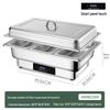 Stainless Steel Self-Serve Buffet Warmer with Transparent Flip-Top for Restaurants & Hotels