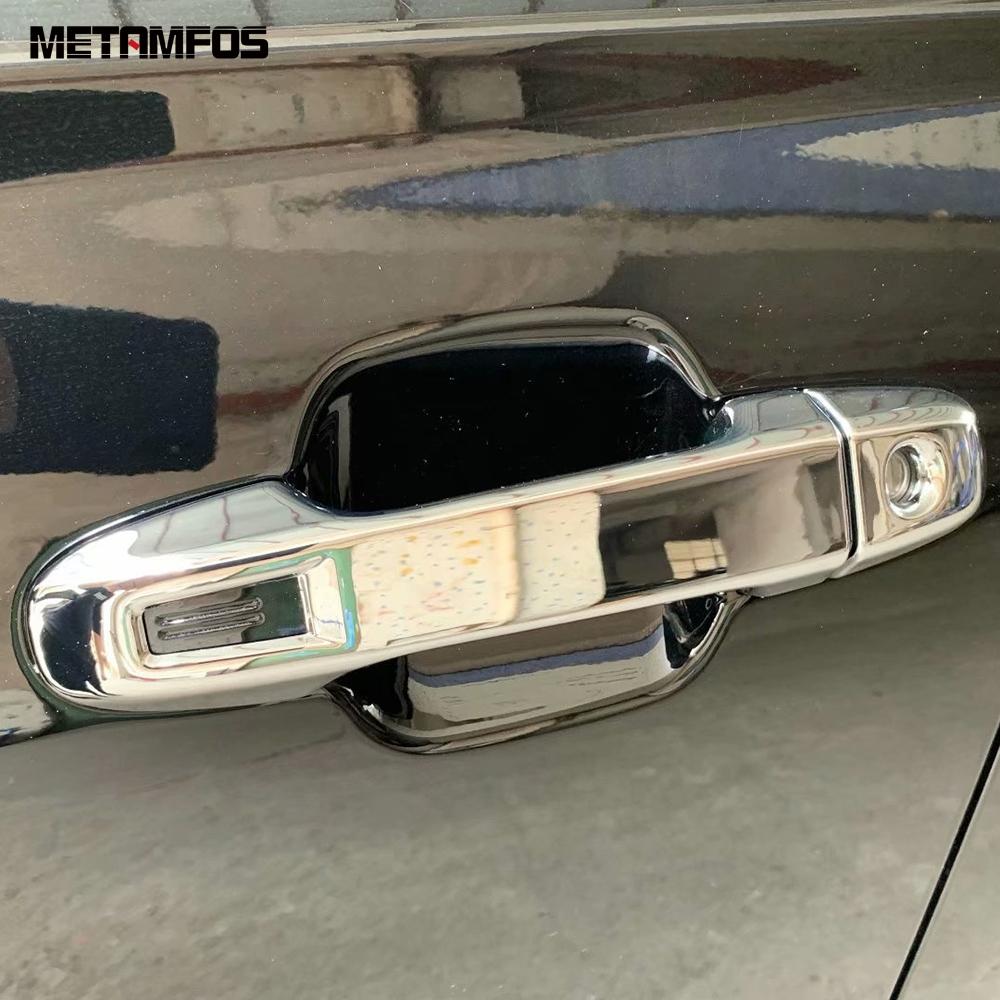 For Subaru XV Crosstrek SUV 2018-2022 2023 Chrome Side Door Handle Bowl Cover Trim Sticker Protector Accessories Car