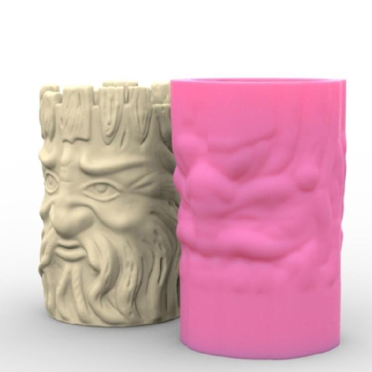 Succulent Planter Moulds Vase Molds Tree Stump Elder Shape Flowerpot Molds Epoxy Resin Mold Pen Storage Holder Molds
