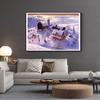 5D DIY Diamond Painting Landscape Winter House Full Round Rhinestone Embroidery Cross Stitch Kit Mosaic Picture Decoration Gift