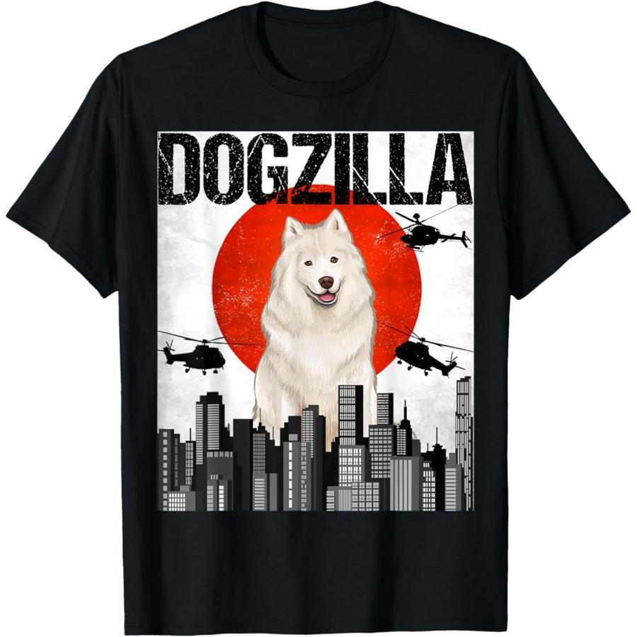 

Chienzilla Dogzilla Japanese Samoyed T-Shirt XXXXXL