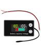 DiyStudio Digitales Voltmeter Batteriemesser mit Alarm Temperatur Batteriestand