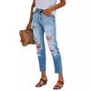 Women's Autumn/Winter Ripped Slimming Denim Pants
