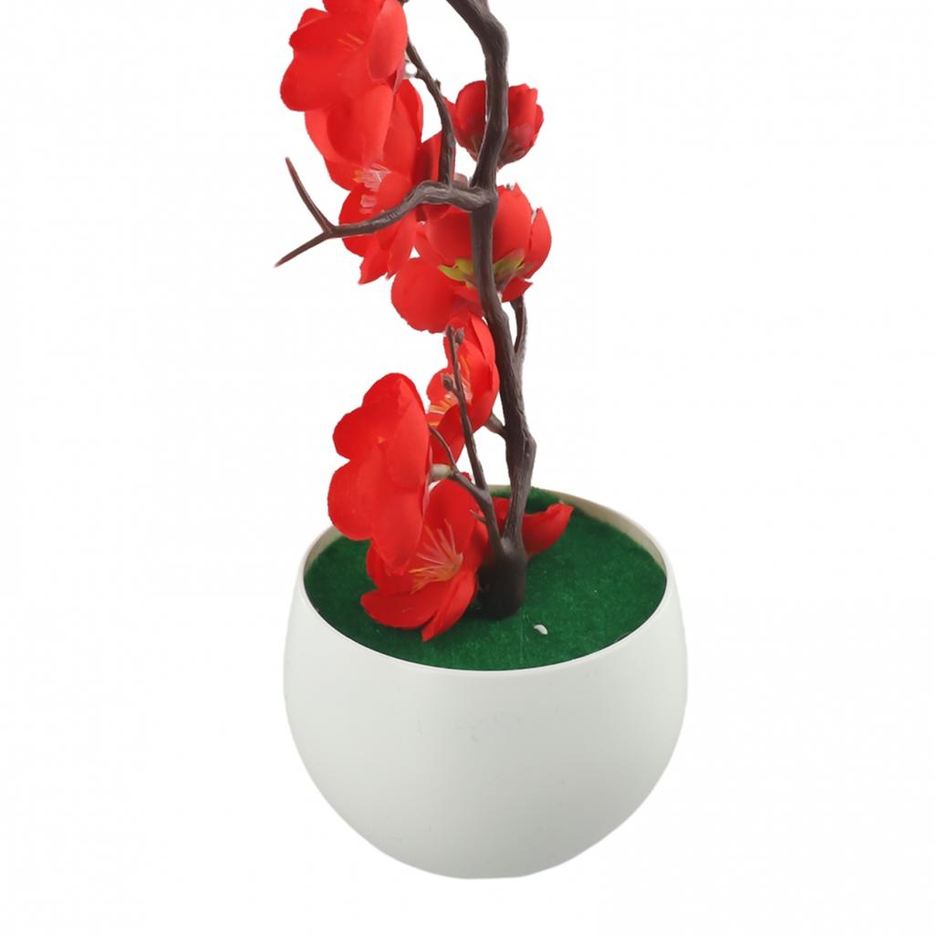 Artificial Potted Flower Plastic Plum Table Decorative