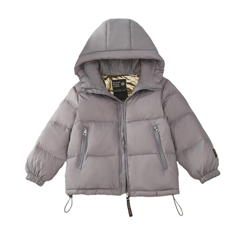 Cappotto con Cappuccio Invernale Caldo con Zip per Bambini 4-14 Anni