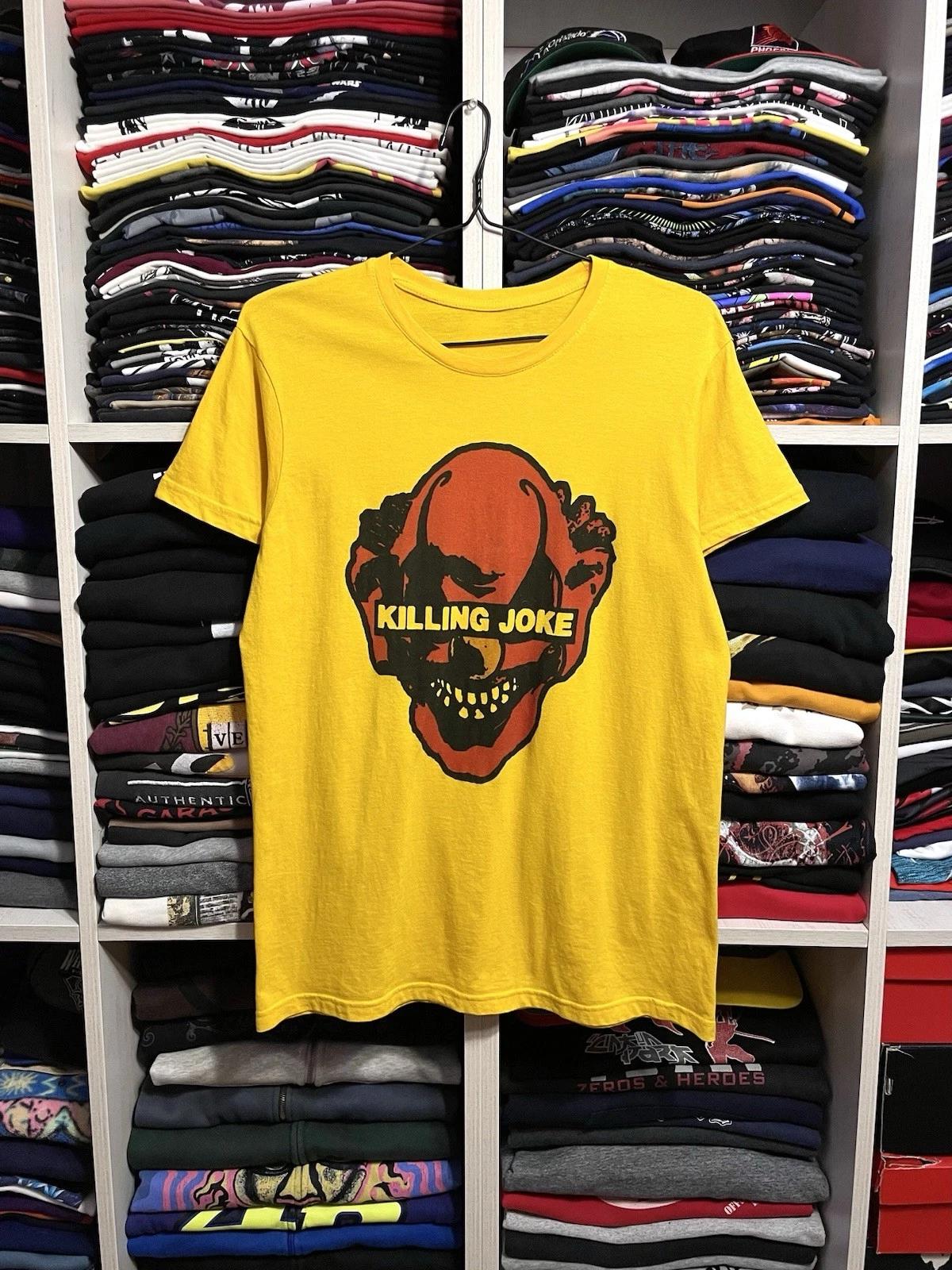 Killing Joke Post Punk Rock Band T-Shirt Vintage Y2K Size M Yellow S