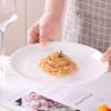 Shanyufu Pure White Ceramic Dinner Plates