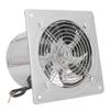 6 Inch Metal Exhaust Fan with   and Check Valve 500m³Celsiush Wall Mounted Vent Fan for Garage Kitchen Bathroom Chicken Coop Silver